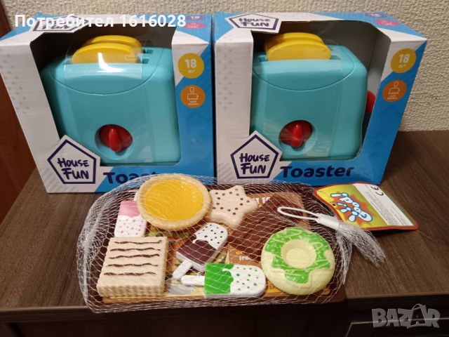 Детски тостер и табличка със сладкиши. , снимка 2 - Образователни игри - 46410492