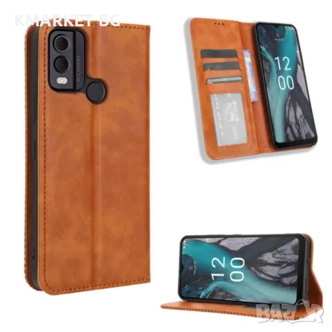 Nokia C22 Retro Magnetic Wallet Калъф и Протектор, снимка 4 - Калъфи, кейсове - 48044929