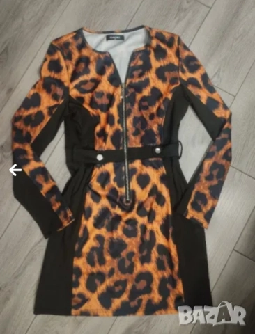 Нова рокля леопардов принт , снимка 4 - Рокли - 52516386