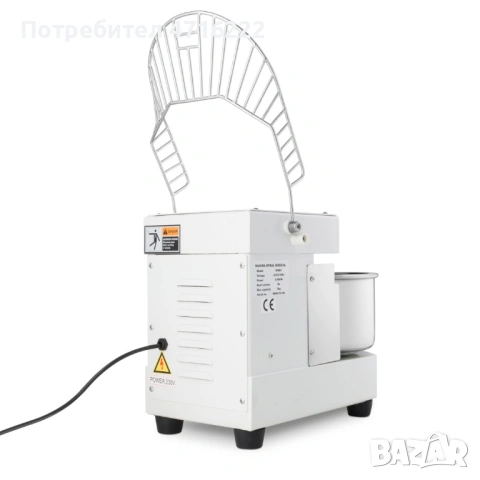 Компактна професионална тестомесачка 8 л, снимка 12 - Обзавеждане на кухня - 53424354