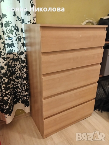 Скрин с 5 чекмеджета