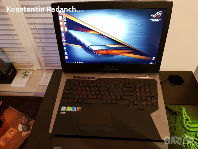 ASUS ROG геймърски лаптоп | i7 | GTX 1070 8GB | 32GB RAM, снимка 3 - Лаптопи за игри - 53163460