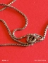 Сребърна верижка плетка box chain нежно стилно бижу 52415, снимка 3