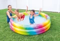 Детски надуваем басейн Intex, среден, 147 x 33 см, 330 литра, PVC, Rainbow Ombre, снимка 1