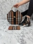 дамски комплект маратонки, чанта и портмоне Burberry , снимка 1