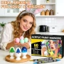 Нови Професионални акрилни маркери 60 цвята за DIY рисуване и декорация, снимка 8