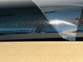 9D Декоративно автомобилно фолио Automat-BLACK CARBON със златна шарка, 1.52m, снимка 3