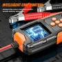 Тестер за диагностика на акумулатори, 12V/24V, LCD дисплей, за мотори, автомобили, камиони, снимка 4