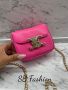 Celine мини чанта реплика неоново розово, снимка 4