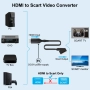 HDMI - Scart /RCA конвертор адаптер с захранващ кабел , снимка 7