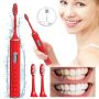 Електрическа четка за зъби, 18000 осц/мин, 5 режима, 3 глави, Червена, снимка 1 - Други - 45587968