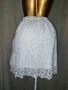 М Бяла блуза с дантела и дантелена пола , снимка 7