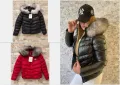 Дамско зимно яке с естествен косъм от лисица на качулката Moncler Код D1367, снимка 1