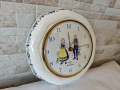 Порцеланов немски стенен часовник - Junghans - 1980г., снимка 2