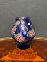 Бохемия ръчно рисувана ваза, снимка 1 - Вази - 45525224