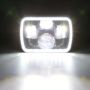 Комплект Правоъгълни LED фарове 5×7″ H4 букса, 4 светлини, снимка 2
