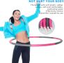 Обръч с тежести Ulocool Hula Hoop Fitness 95 см Фитнес масажен обръч за отслабване, снимка 8