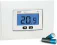 Vemer VE267100 KEO-B LCD вграден термостат с дисплей и захранване от батерията, снимка 1