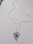 Сребърно колие с кристали , снимка 4