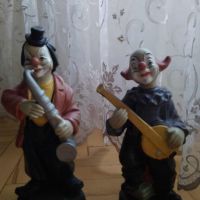 Антична двойка клоуни музиканти, снимка 7 - Антикварни и старинни предмети - 45857246