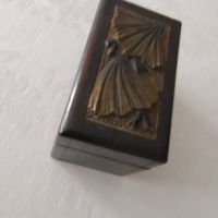 Стара дървена кутия за карти 1937г, снимка 11 - Антикварни и старинни предмети - 45656959