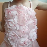 Красив 3D топ на рози с презрамки , снимка 1 - Детски тениски и потници - 45699493