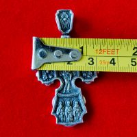 Голям сребърен кръст, православен кръст, кръст от сребро, сребро 925, снимка 7 - Колиета, медальони, синджири - 45776948