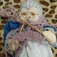 Стара кукла баба, винтидж кукла, снимка 4 - Колекции - 45036075