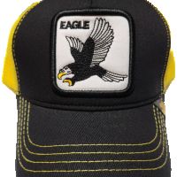     GOORIN BROS шапка Black Eagle Орел Черно + Жълто шапка с Козирка Фенска, снимка 1 - Шапки - 45398187