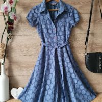 Разкроена синя лятна рокля H&M , снимка 2 - Рокли - 45367004