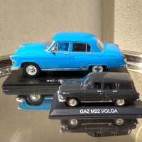 Ретро автомобил, GAZ – 21 VOLGA BLUE – 1959. Мащаб 1:24 см., снимка 11 - Колекции - 45160724