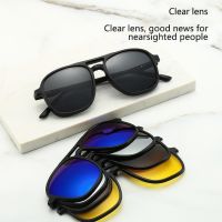 Комплектът слънчеви очила с магнитни лещи - 6в1, снимка 4 - Слънчеви и диоптрични очила - 45190635