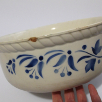 Старинна шведска керамична купа Gefle, снимка 5 - Антикварни и старинни предмети - 44960547