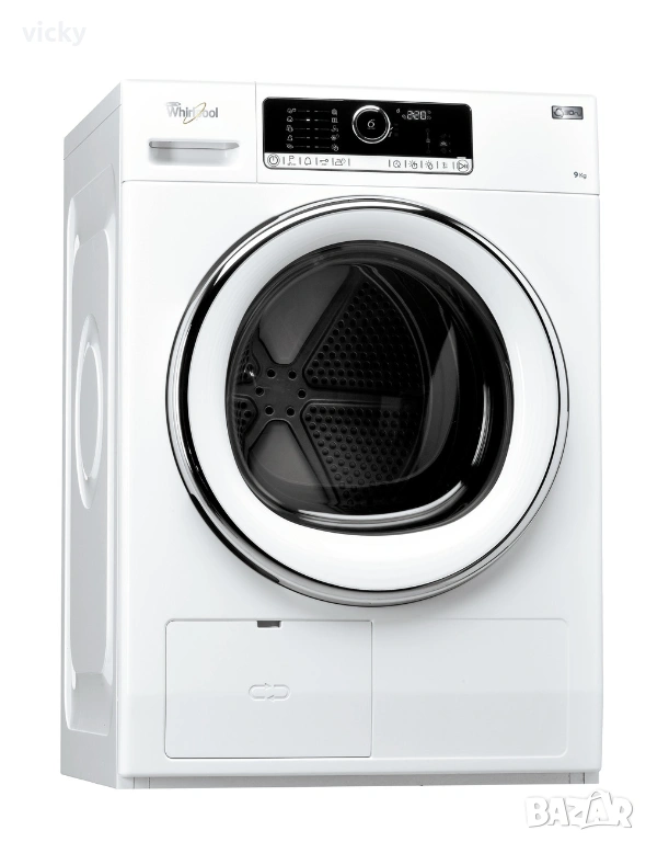 Сушилня с термопомпа Whirlpool: свободностояща, 9кг - HSCX 90420, снимка 1