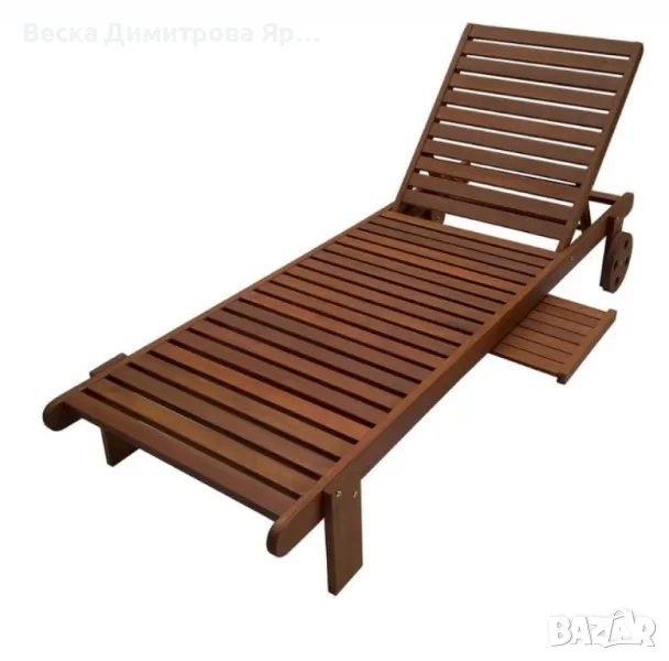 Диван Muhler Meranti с матрак и възглавница BEIGE, снимка 1