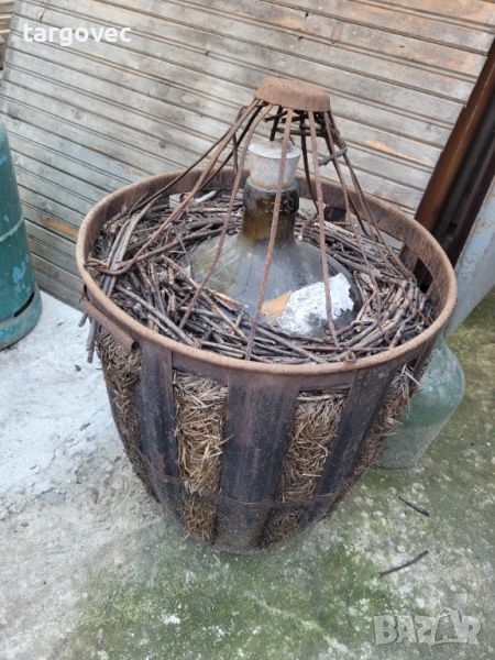 Старинна 50-литрова дамаджана, снимка 1