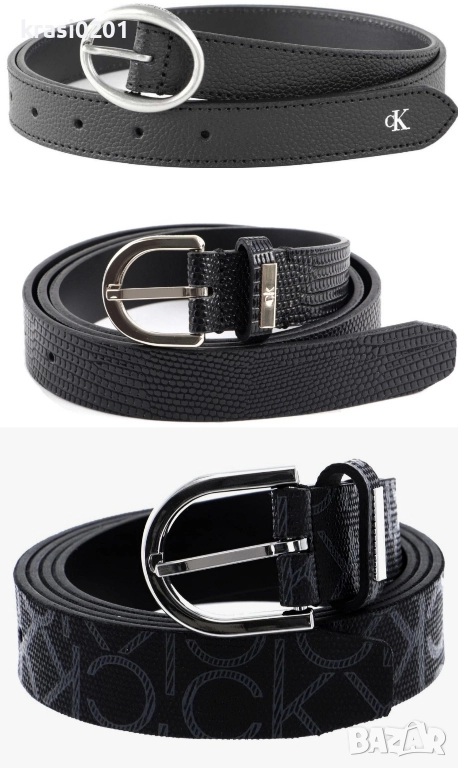 Оригинални, дамски колани на Calvin Klein! 100% естествена кожа , снимка 1