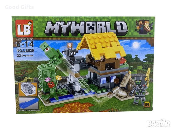 Конструктор Майнкрафт MyWorld, 221 части, Minecraft Ферма, снимка 1