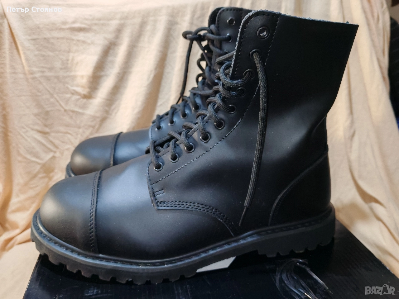 Здрави мъжки кубинки от естествена кожа Brandit р-р 47, снимка 1