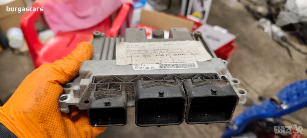 ECU Компютър двигател 96 647 386 80 Peugeot 308 1.4-95к.с.16VVT, снимка 1