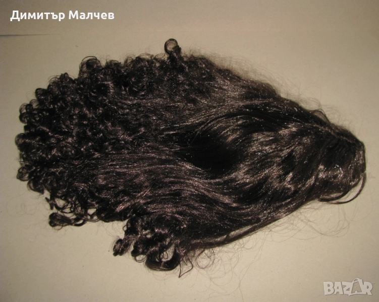Перука от изкуствена коса 60 см къдрава, отлична, снимка 1