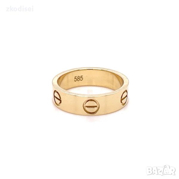 Златен дамски пръстен Cartier 4,98гр. размер:52 14кр. проба:585 модел:24277-1, снимка 1