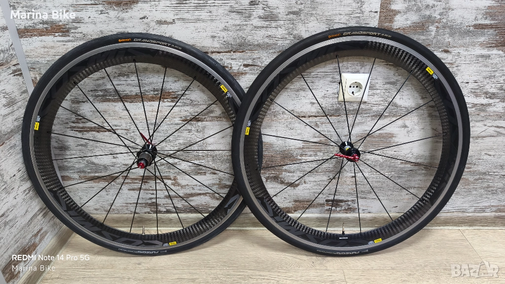 Карбонови шосейни капли Mavic Cosmic Carbone SL Rim Continental , снимка 1