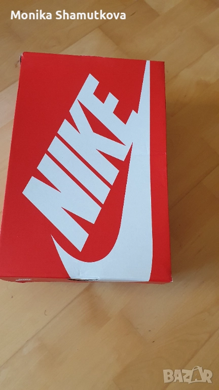 Мъжки зимни боти Nike цвят бордо, снимка 1
