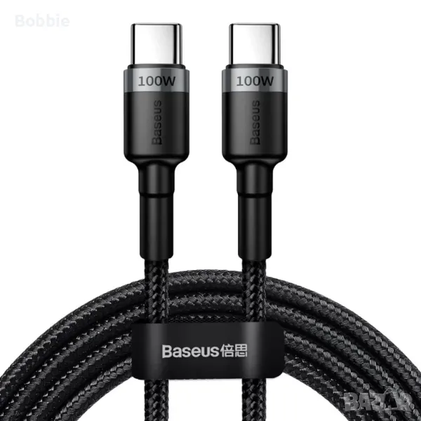 Кабел USB-C към Type-C BASEUS Cafule – 100W, 2m, 5A, Super Fast charge, снимка 1