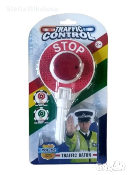 Детска полицейска стоп палка - светеща играчка, снимка 1