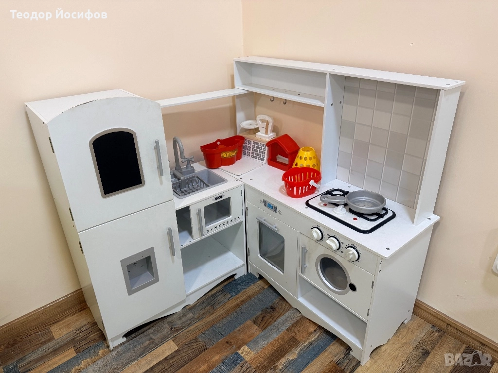 Детска дървена кухня МамБръм, снимка 1