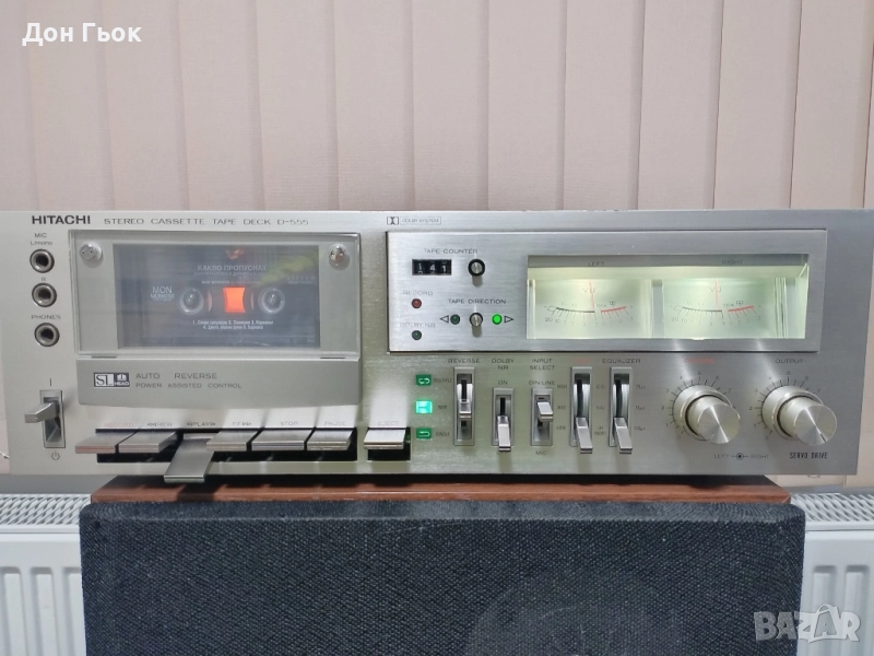 Касетен дек Hitachi D-555, снимка 1