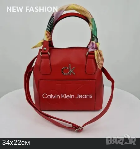 Дамски Кожени Чанти CALVIN KLEIN , снимка 2 - Чанти - 47450242