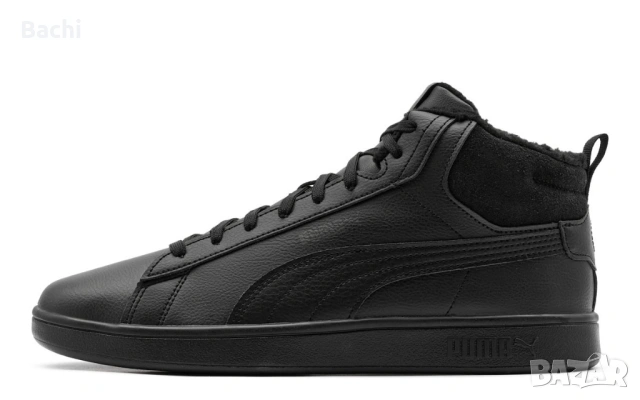 Мъжки кожени кецове Puma Smash 3.0 Mid Winter Размер 42, снимка 4 - Маратонки - 53482638